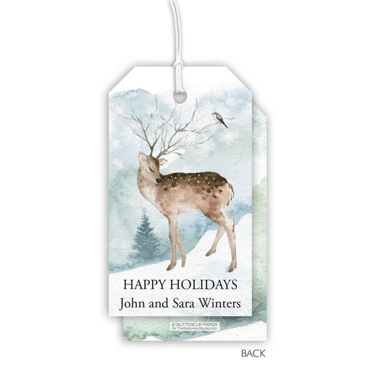 Deer and Bird Gift Tags